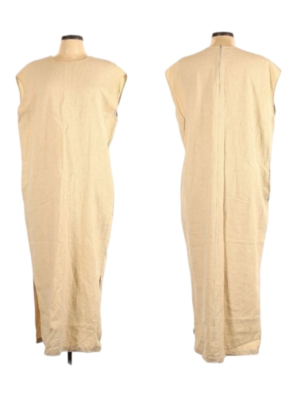 NEED Minimalist Lagenlook Neutral Maxi Dress L